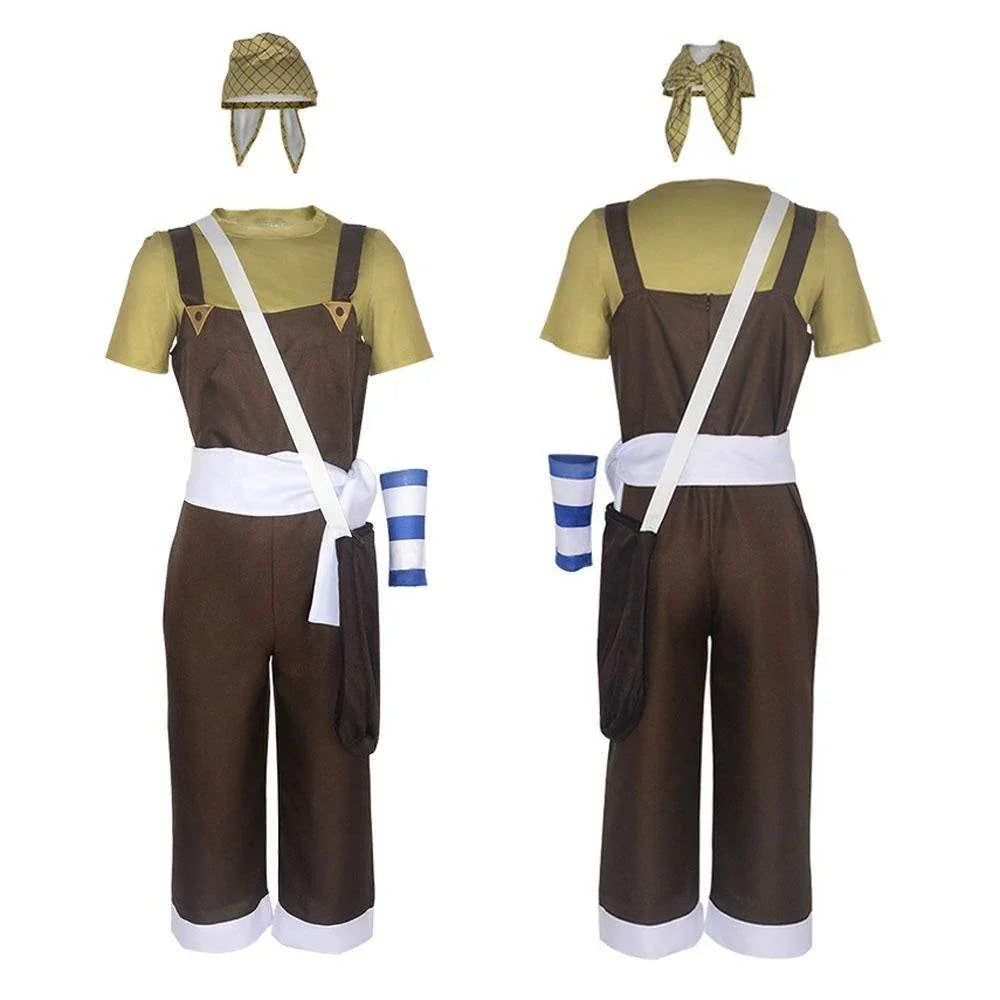 Usopp Anime One Piece Cosplay Costumes Carnival Party Outfits Full Set - Azufun