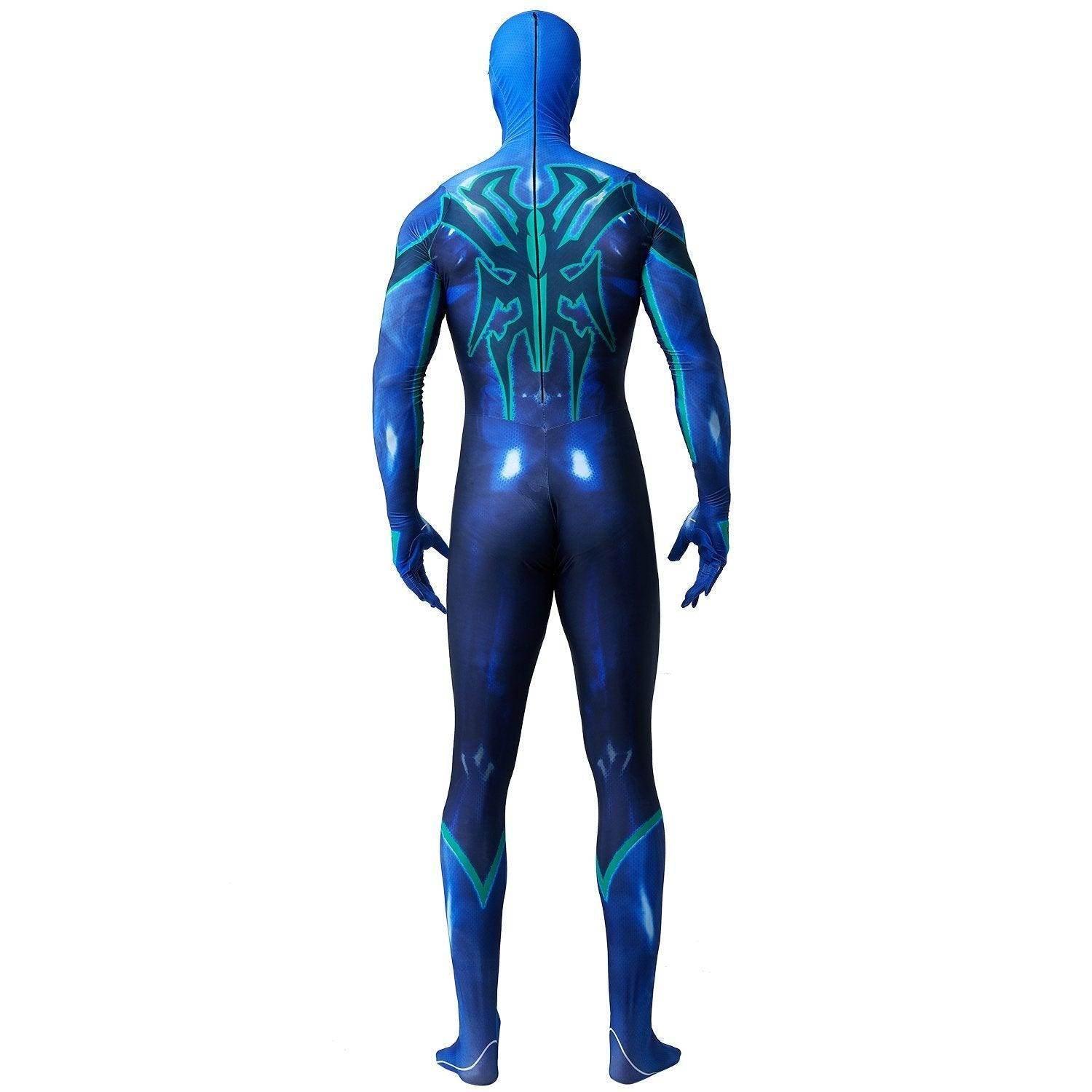 Vibrant Blue Spider-Man Peter Parker Cosplay Jumpsuit Costume New Fashion Superhero Suit - Azufun