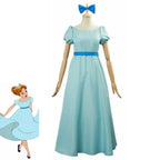 Wendy Darling Peter Pan Cosplay Costume Princess Dress for Women - Azufun