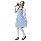 Wizard of Oz Dorothy Costume Dress Maid Alice for Girls Women - Azufun