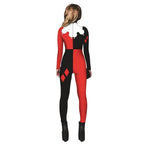 Women Adult Halloween Digital Printed Clown Costume Jumpsuit - Azufun