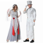 BuyZombie Bride Couples Costume Halloween Outfits Party Carnival Cosplay Now Cheaper With 3 - 5 Days Ship - PajamasBuy